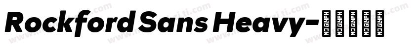 Rockford Sans Heavy字体转换